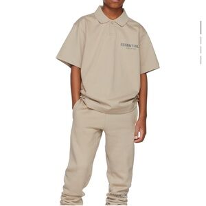 Essentials Kids Tan Polo Shirt